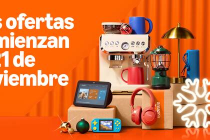 Descubre millones de ofertas durante la semana del Black Friday de Amazon y los eventos de ofertas del Cyber Monday que se realizarán del 21 de noviembre al 2 de diciembre (Graphic: Business Wire)