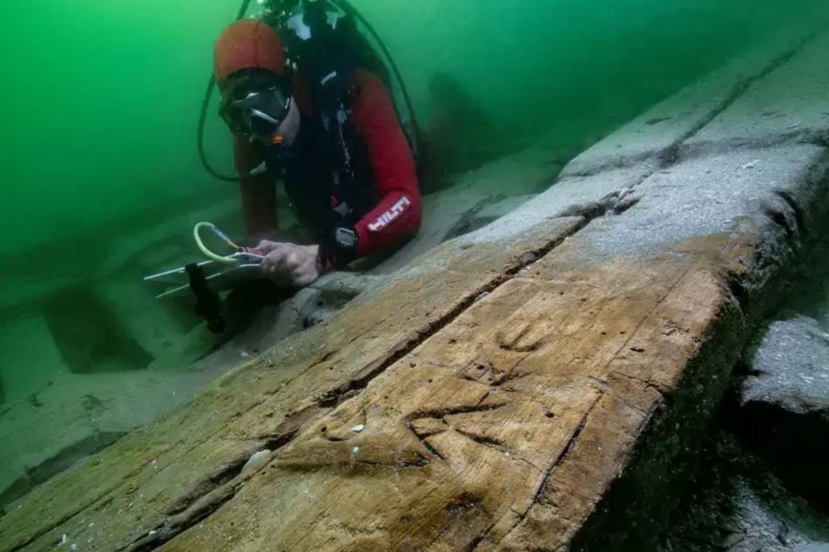 Descubren bajo el mar una barcaza similar a la que Cleopatra se habría escapado con Marco Antonio tras la Batalla de Accio (31 a.C.)
