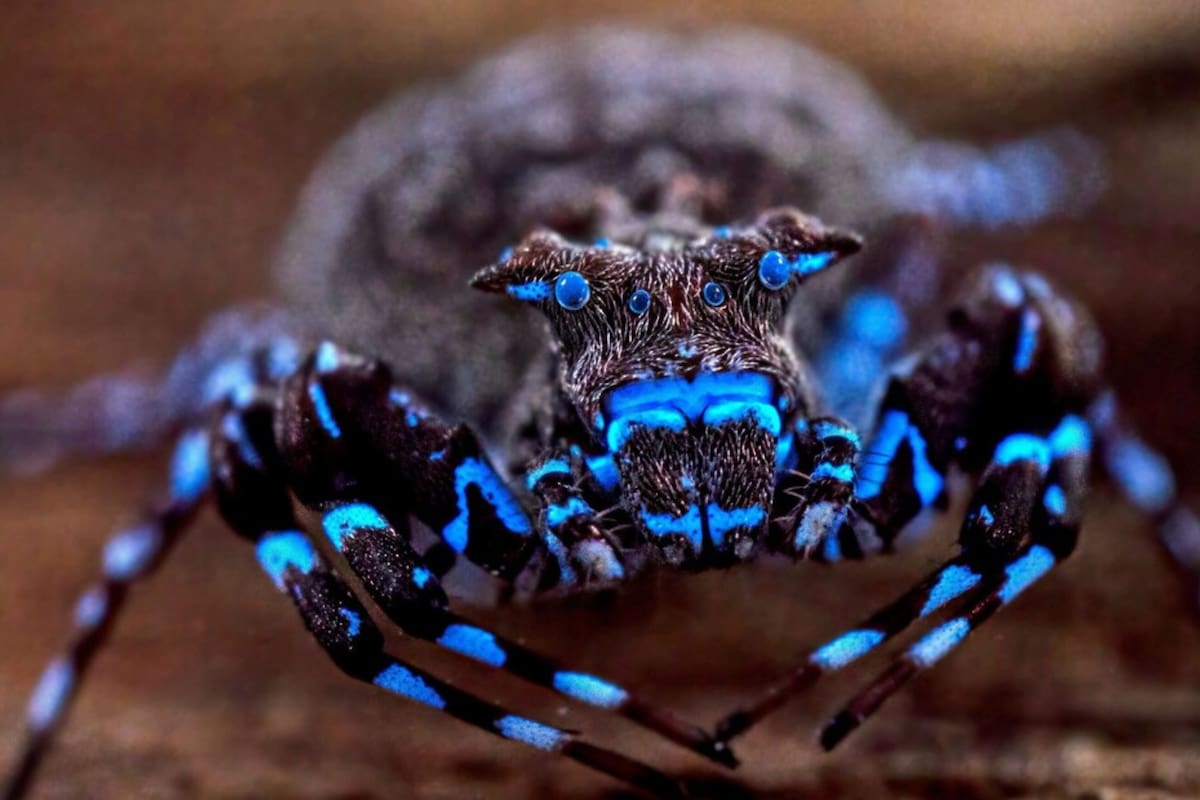 Descubren una misteriosa araña azul y numerosas especies nunca antes registradas (Foto: The Wilderness Project)