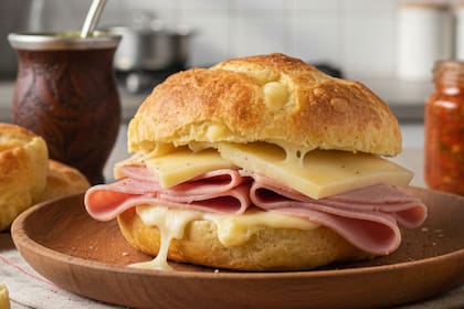 Descubrí cómo hacer el sándwich de chipa con jamón y queso (imagen ilustrativa)