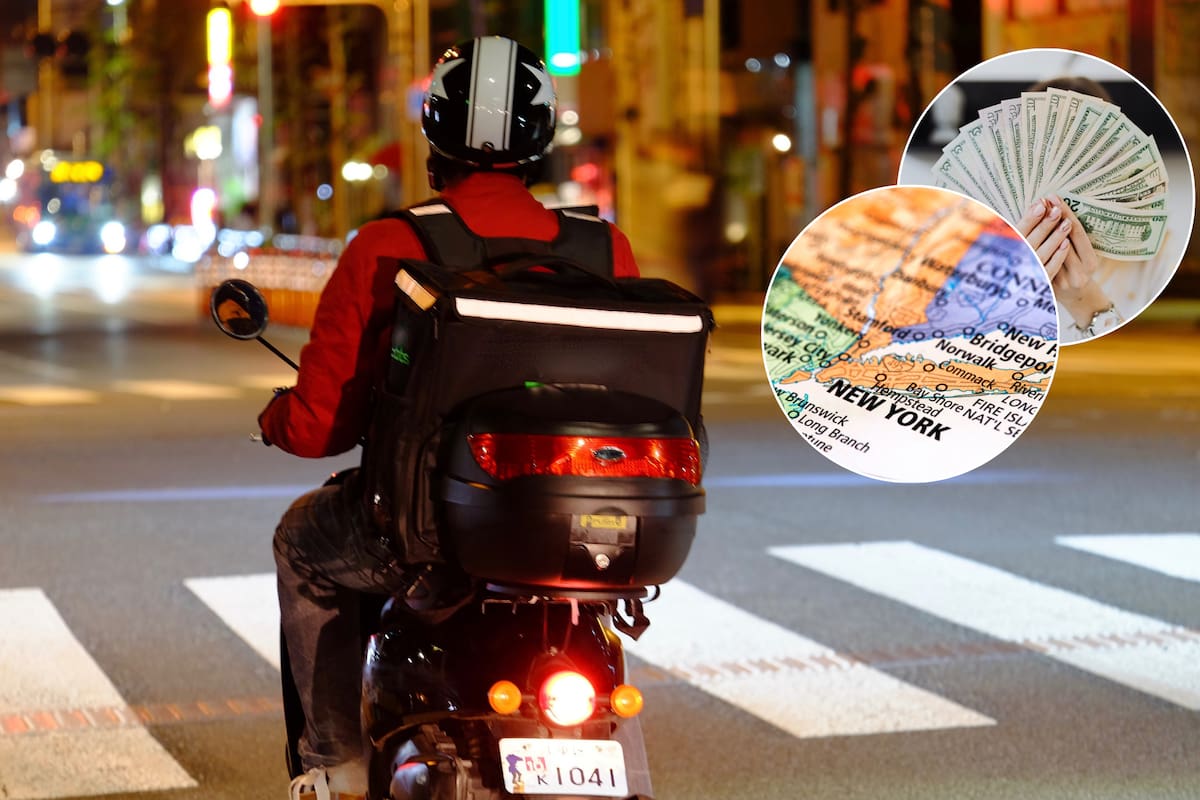 Desde abril de 2025, los repartidores en NYC ganan un mínimo de US$21,44 por hora antes de propinas