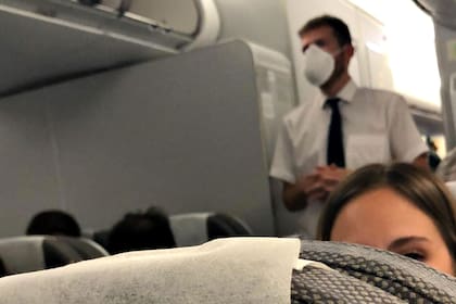 Desde adentro del vuelo AR1133, el último especial desde Madrid para repatriar argentinos varados por el coronavirus Covid-19.