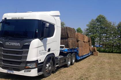 Desde distintas regiones del país se envía forraje