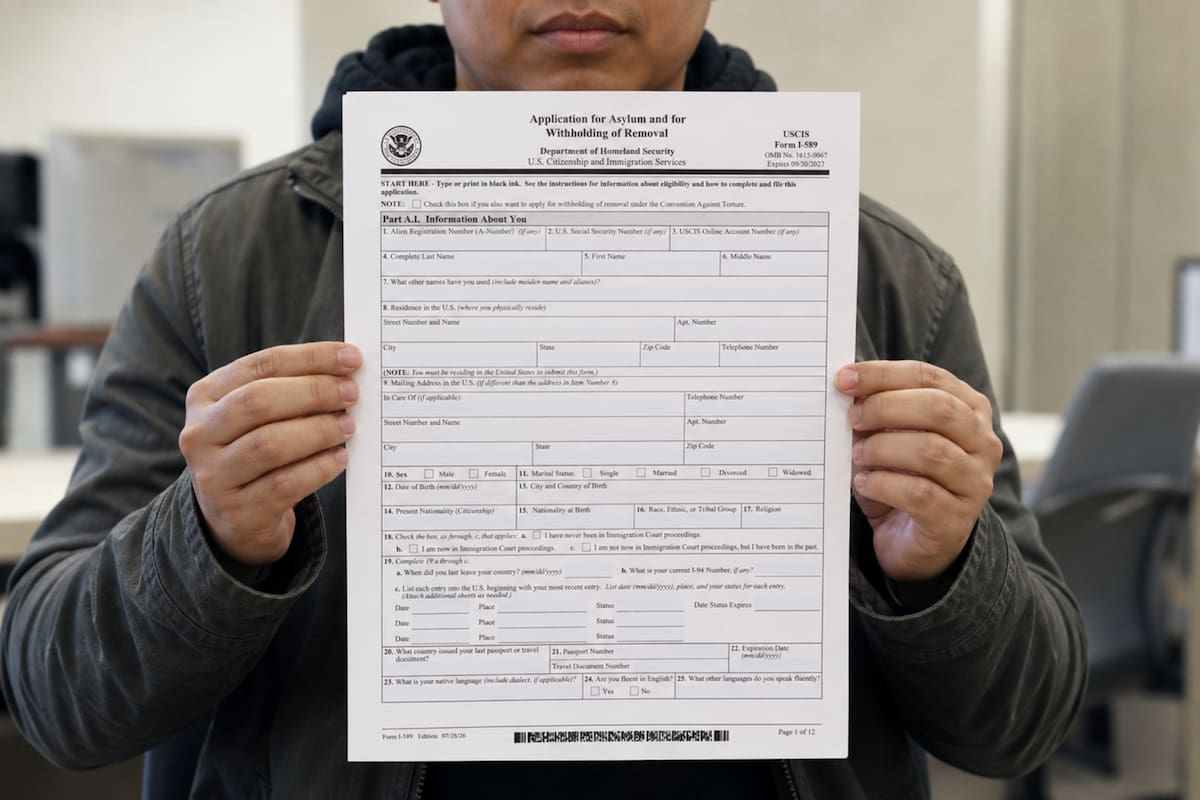 Desde el 28 de agosto, Uscis aceptará únicamente la edición del 28 de julio de 2026 del formulario I-589