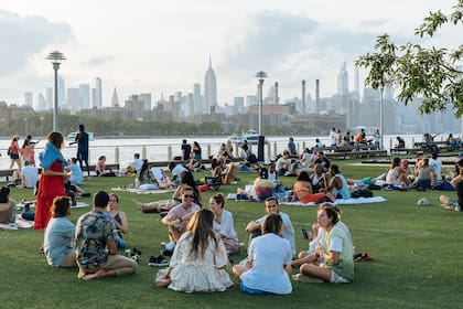 Desde el Domino Park, en Brooklyn, una de las mejores vistas de Manhattan