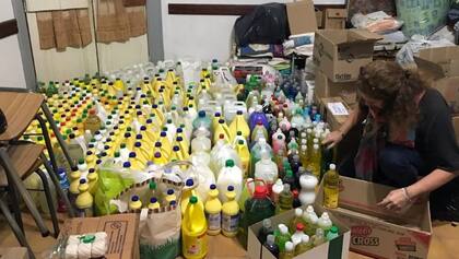Desde este domingo hasta el martes se puede colaborar con artículos de limpieza, de aseo personal, agua, repelentes y alimentos no perecederos.