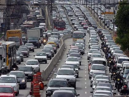 Desde este punto del sur, donde está el Transmicable, se puede ver muy en el fondo el norte de Bogotá