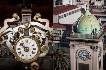 Desde hace 30 años Selvaggi se encarga de mantener en hora el reloj de la iglesia de El Salvador.