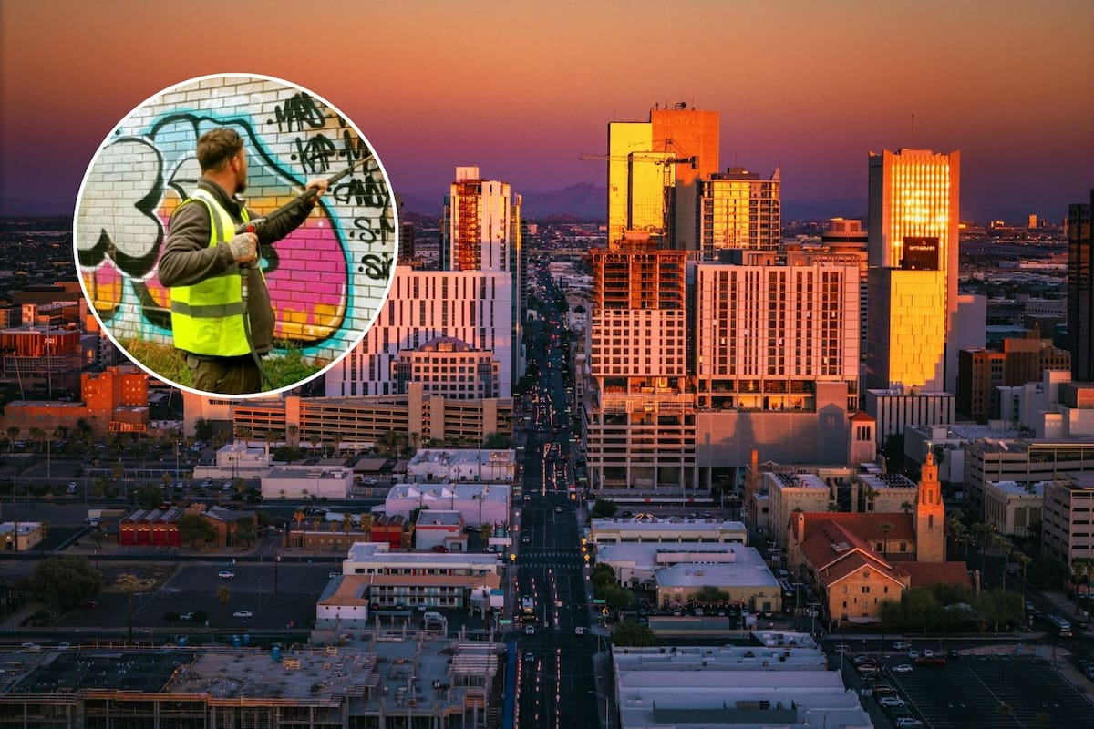 Desde hace varios años, la ciudad de Phoenix, Arizona, intenta generar conciencia sobre los efectos negativos de los grafitis (Archivo/Canva)