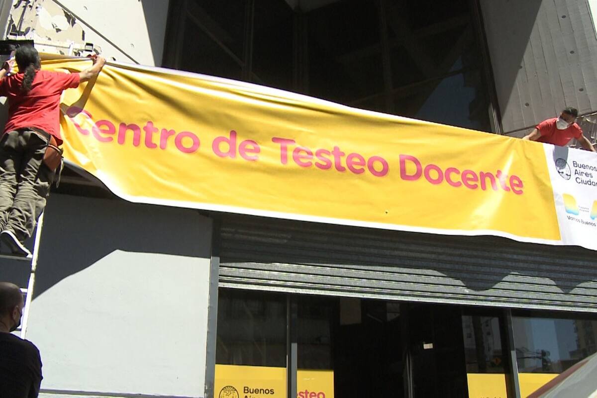 Desde hoy se realizarán testeos rápidos a todos los trabajadores del sistema educativo porteño, tanto público como privado.