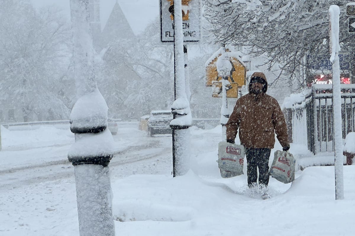 Desde inicios de la semana, algunos estados del noreste de EE.UU. comenzaron a recibir cantidades significativas de nieve