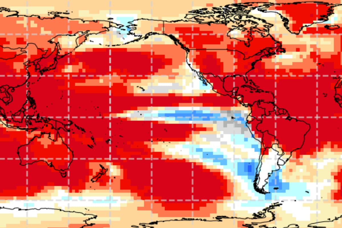 Desde julio se hará sentir La Niña. El mapa indica previsiones en torno de las temperaturas (OMM)