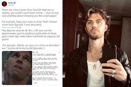 Desde la cuenta oficial de Netflix difundieron el fragmento del guión de la escena explícita de la serie Sexo/Vida
