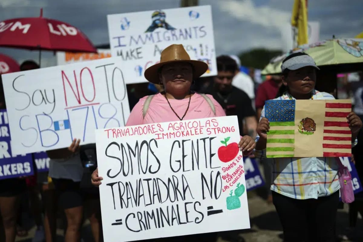 Desde la entrada en vigor de la ley SB1718 en Florida, se han realizado diversas movilizaciones en defensa de los migrantes