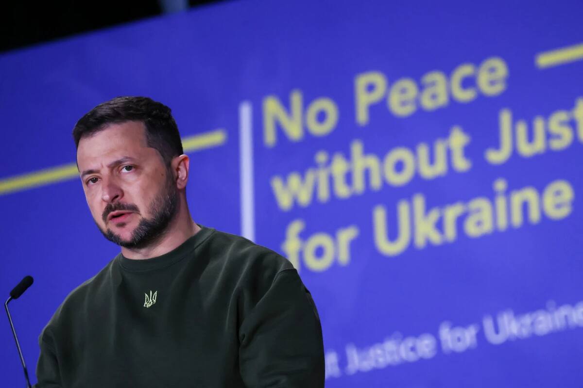 Desde La Haya, Volodimir Zelensky reclamó la creación de un tribunal especial "para castigar los crímenes de la agresión rusa"