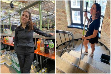 Desde que llegó a Dinamarca, la argentina trabajó en una van de café, como delivery y actualmente está en un hotel y limpia casas (Foto: Gentileza: Cintia Gallo)