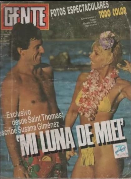 Desde Saint Thomas, el destino que los novios eligieron para su luna de miel, Susana Giménez escribió una nota que compartió con la revista GENTE