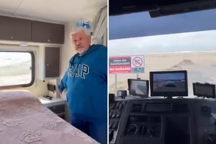 Desde su cama, Mario puede observar las cámaras de seguridad, que también están presentes en la parte delantera