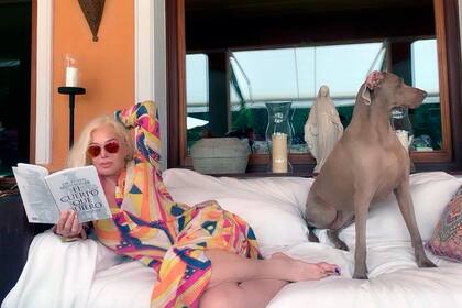 Susana Giménez se recupera de un cuadro de Covid y pasa sus días leyendo junto a sus mascotas