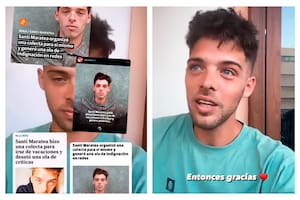 Desde su cuenta de Instagram, Santi Maratea se refirió a la repercusión que tuvo en los medios su viaje a España tras el pedido de donaciones