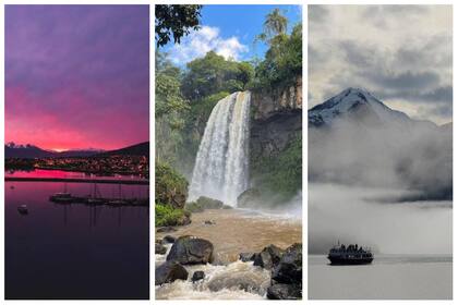 Desde travesías nocturnas, paseos en bici, excursiones de día y hasta viajes en catamarán. Los diez destinos de Argentina que debes conocer este 2023 - Imagen: Instagram de @ushuaialovers / @iguazuargentina / @turismobariloche