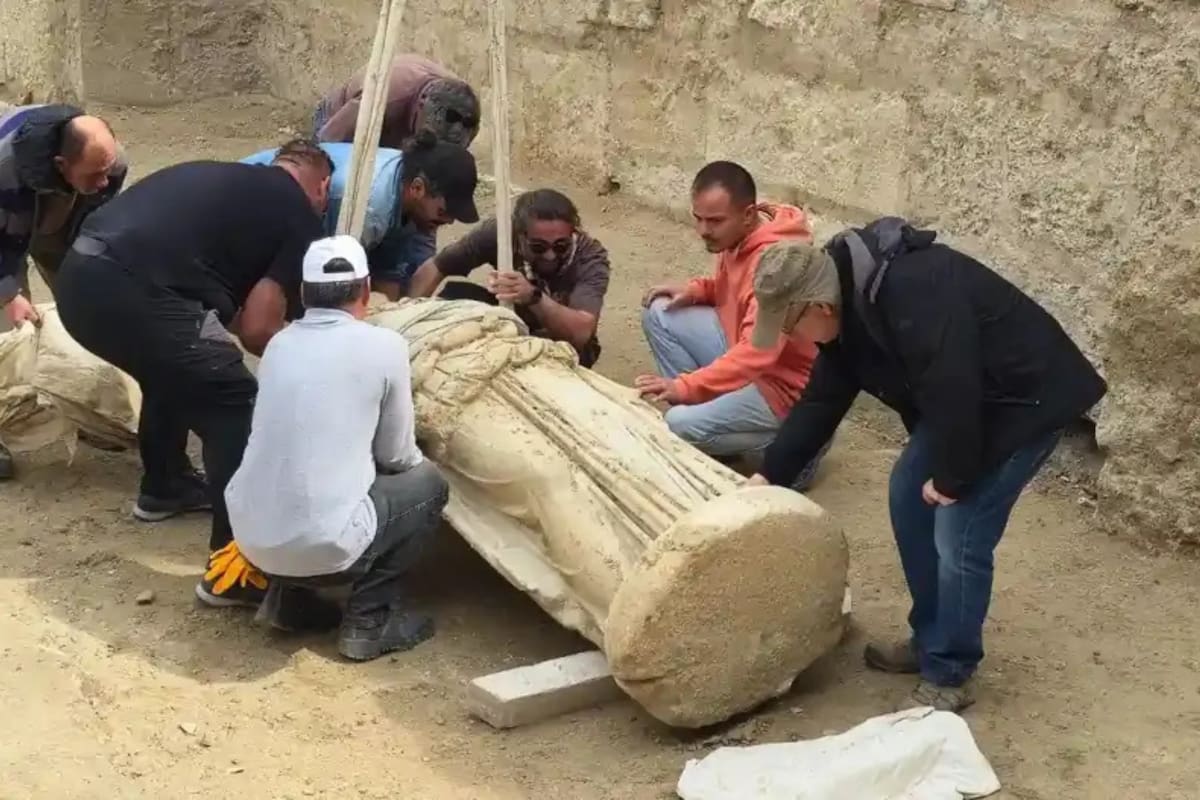 Desenterraron una estatua de la diosa Atenea en Turquía