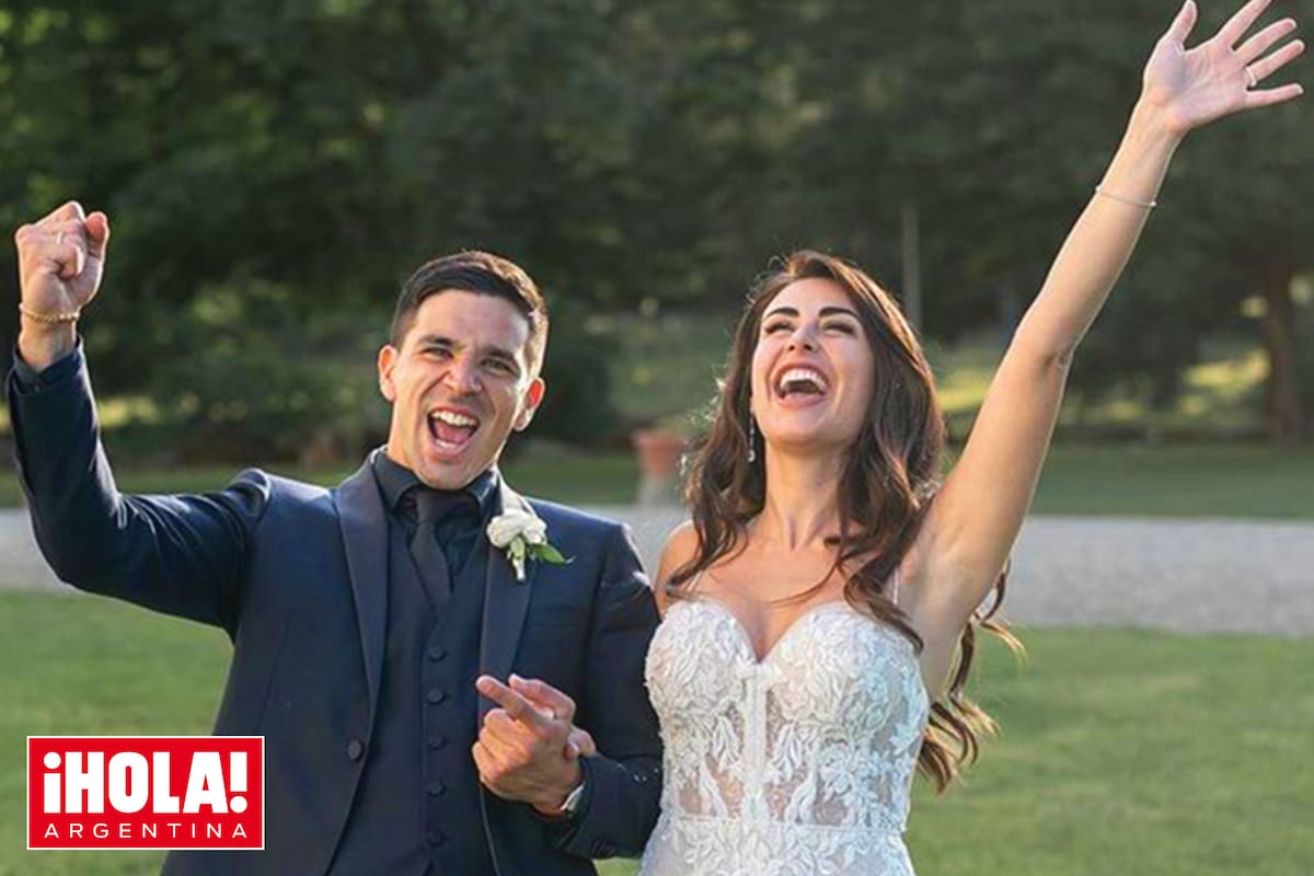 "Deseo compartir momentos con vos, sean cuales sean. Pero siempre juntos porque a partir de hoy somos un equipo", le dijo Gio a su mujer Giulia Coppini.