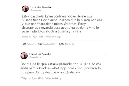 Desesperada: la reacción de Lorna Gemetto conmovió a los usuarios de Twitter