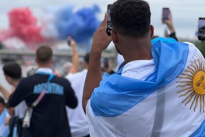 Desfile de la delegación argentina en la Ceremonia de Apertura de los Juegos Olímpicos París 2024