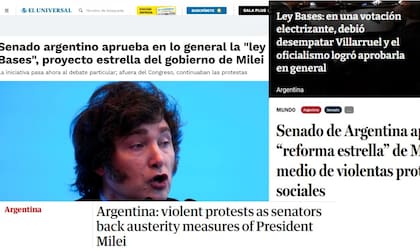 “Desguace del Estado”: la fuerte reacción de la prensa internacional tras la aprobación de la Ley Bases