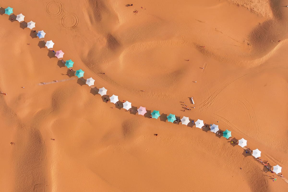 Desierto de Kubuqi, Mongolia. Edición fotográfica de Jesica Rizzo