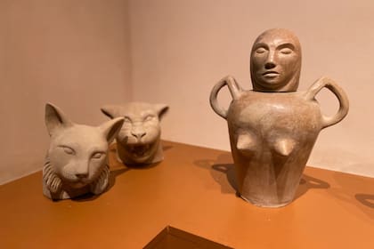 Desiree De Ridder recreó cabezas de animales y de las mujeres que quedaron atrapadas con ella