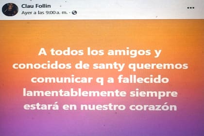 Despedida a Santiago Molina, el joven argentino internado en México con viruela del mono, de su madre