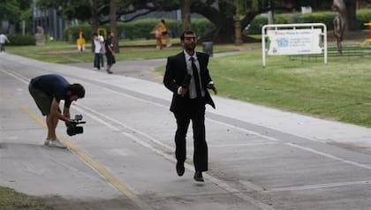 Una tarde de exteriores, en la plaza Figueroa Alcorta y Austria, en Recoleta