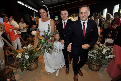 Después de 12 años de noviazgo y una hija en común (él ya tenía un hijo, Gianluca, con su pareja anterior) Germán "Pampa" Mónaco y Lucrecia Verá dieron el "sí"