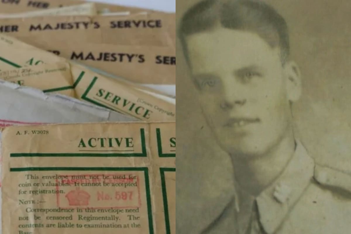 Después de 80 años, la familia del soldado de la Segunda Guerra Mundial, Harry Cole, recibió una carta suya