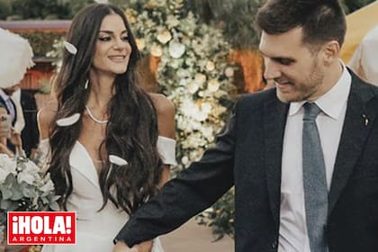 Después de casarse por civil el pasado 21 de febrero, la pareja intercambió los anillos en la quinta Los Abrojos