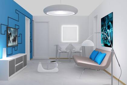 Después de efectuar algunas modificaciones, el ambiente obtuvo un estilo propio, masculino y futurista