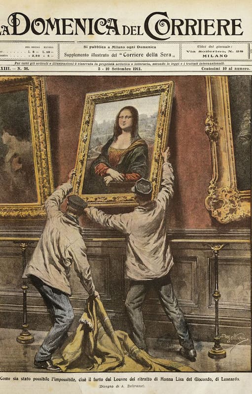 Después de haber desaparecido por más de dos años, la 'Mona Lisa' de Leonardo da Vinci (también conocida como 'La Gioconda' o 'La Joconde') regresó a París, el 4 de enero de 1914