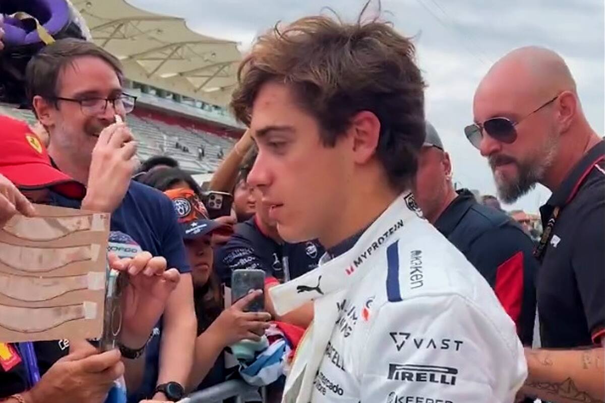 Después de la carrera en la lejana Singapur, Franco Colapinto se reencontró con la presencia de una buena cantidad de simpatizantes argentinos, ahora en Austin, donde la Fórmula 1 iniciará este viernes su Gran Premio de las Américas.