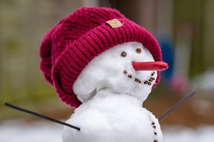 Después de las nevadas, las familias pueden encontrar un divertido momento al construir muñecos de nieve