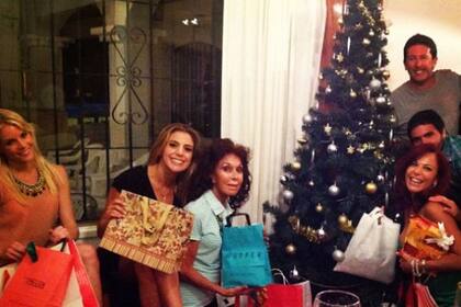 Después de meses duros, las Calabró junto a Fabián Rossi festejaron la Nochebuena