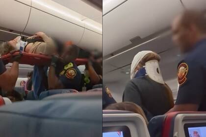 Después del aterrizaje, los pasajeros heridos fueron trasladados a un hospital de Atlanta, EE.UU.