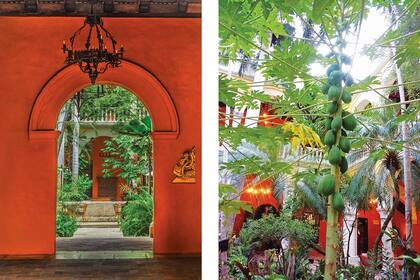 El color ladrillo de la fachada y el lobby continúa su influencia intimista en las galerías, y se apoya en almohadones y arreglos.