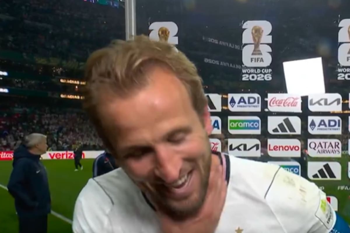 Después del triunfo de Inglaterra sobre México, Harry Kane dio una entrevista casi sin voz
