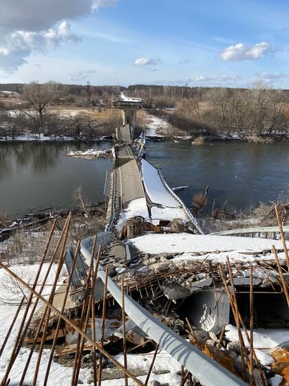 Destrozos en la ciudad de SIVERS’K, región del donbass