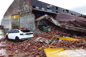 Destrozos por la tormenta en Nueve de Julio
