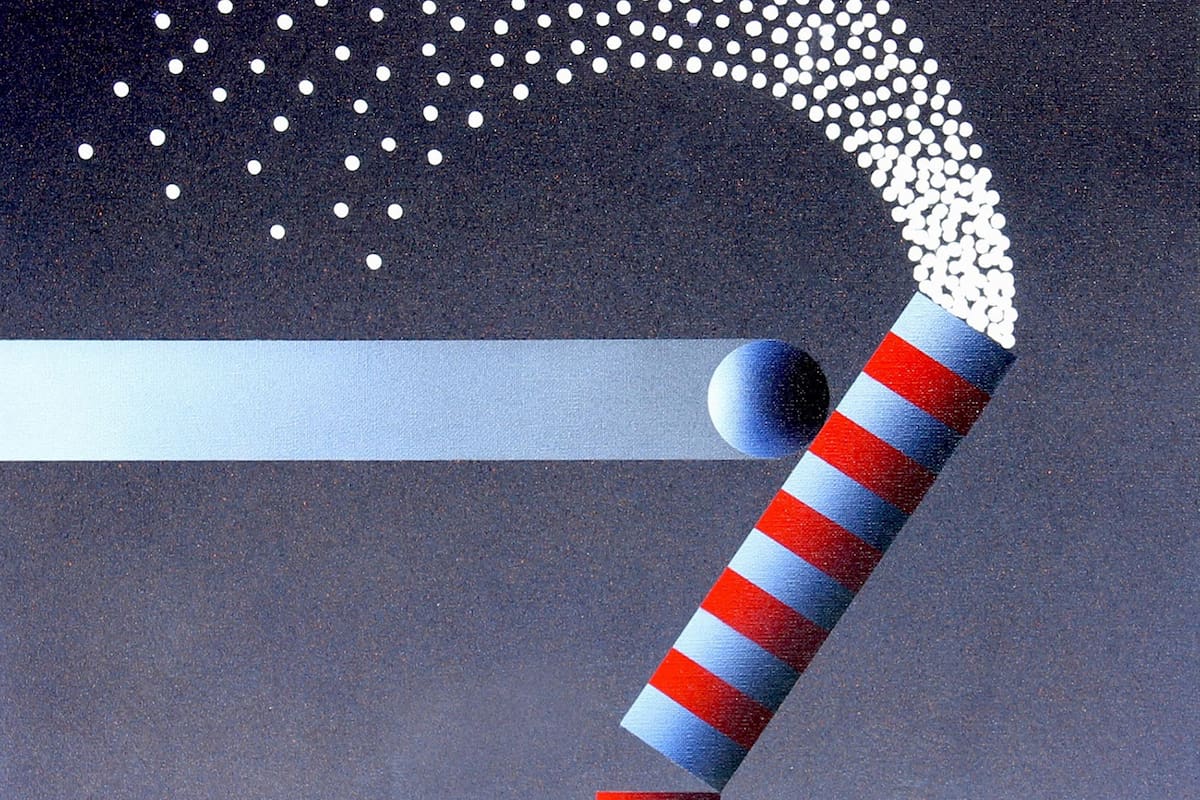 Detalle de "Alquimia 109" de Julio le Parc, exhibida por Sea Contemporary Art