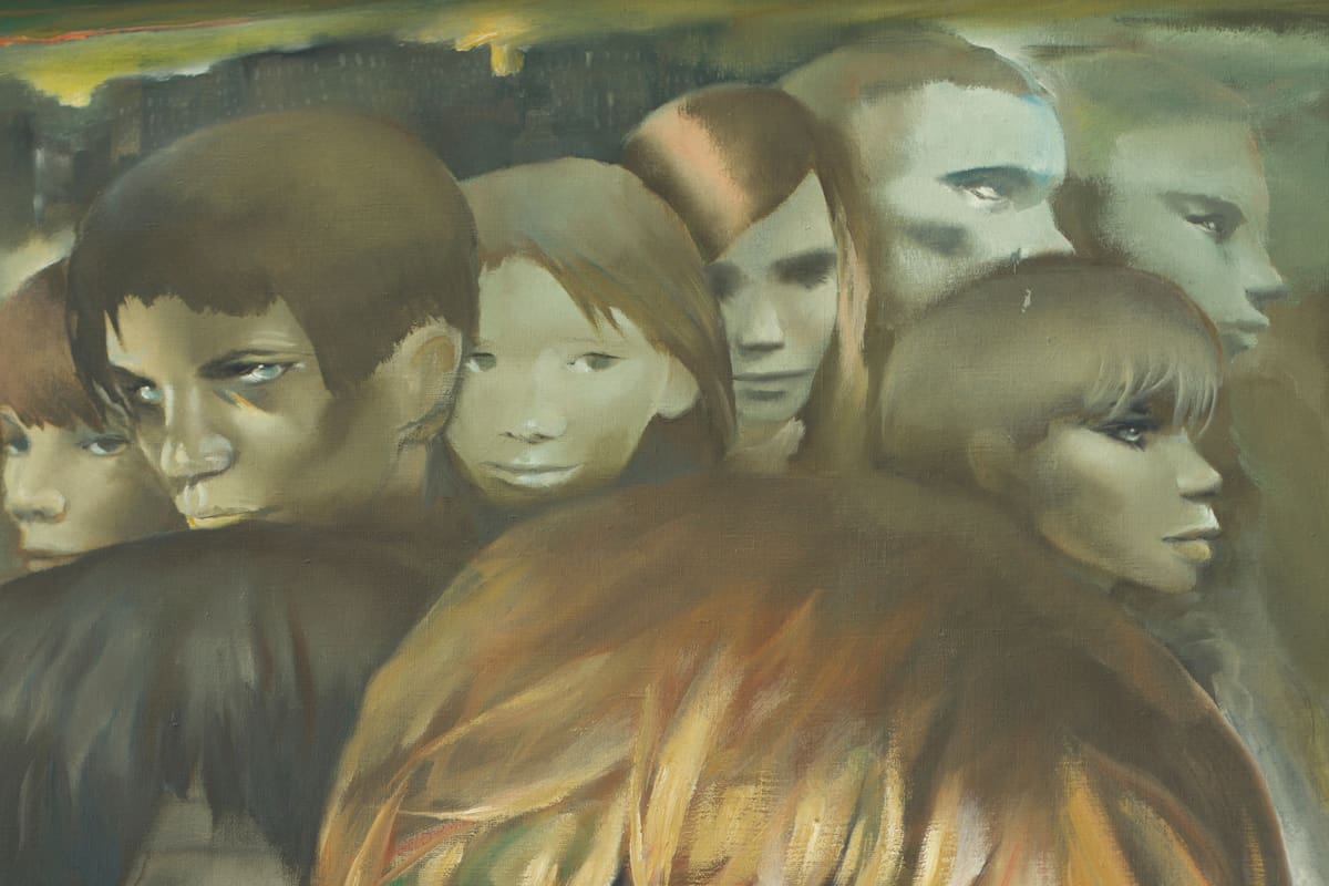 Detalle de "A do´nde Van", 1967. O´leo sobre tela. Coleccio´n Si´vori