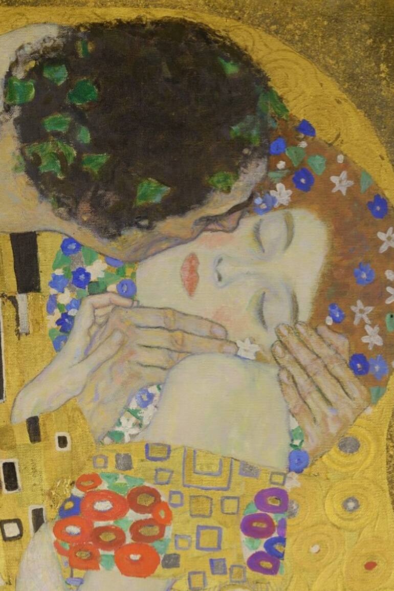 Detalle de El beso (1908/9)